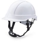 B-Brand Short Peak Safety Helmet with Chin Strap